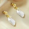 E2109-10 Leaf Model Baroque Earrings Pearl Ear Clip Women Without Ear Piercing