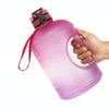 TT-T585 1 Gallon / 3.78L Sports Kettle Large Capacity Gradient Color Plastic Space Bottle, Colour: Pink Purple