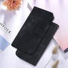 For Realme 13+ Global Seven-shaped Embossed Leather Phone Case(Black)