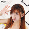 10 PCS Wig Twist Braid Jewelry Headband Hair Buckle(Dark Brown)