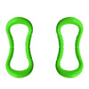 2 PCS PP Double Massage Point Yoga Circle Fascia Stretching Ring Pilates Resistance Ring (Grass Green)