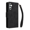 For Samsung Galaxy S25+ 5G Rivet Buckle 9 Cards Three Fold Leather Phone Case(Black)