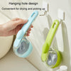 Long Handle Silicone Pet Bathing Brush - Green (Coarse)