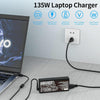 135W 20V 6.75A Laptop Notebook Power Adapter For Lenovo USB Jack, Plug:UK Plug