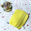 Sponge Bath Wipe One-sided Hand Bath Towel(Yellow)