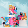Baby Early Education Three-dimensional Tail Cloth Book Toddler Toy Book Dinosaur World (6 Pages)