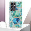For Samsung Galaxy S25 Ultra 5G Electroplating Splicing Marble TPU Phone Case(Green)