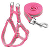 Reflective Pink Dog Lead & Collar Set - Small