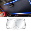 140x70cm For Tesla Car Sun Protection Heat Insulation Folding Sunshade