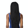 B1104 Long Hair Stretch Mesh Chemical Fiber Headgear Braid Wig(Black)