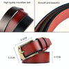 Dandali L8038 Men Casual Retro Pin Buckle Leather Belt Waistband, Length: 115cm (Black)