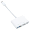 S-221 3 in 1 8 Pin Male to 8 Pin Power + USB-C / Type-C + USB Camera Female Adapter