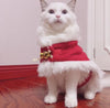 Christmas Pet Cloak, Red, Small Dog/Cat, Warm Fleece