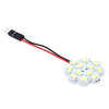 2 PCS 3W 200 LM 6000K Flower Shape Car Auto Interior Doom Reading Light with 12 SMD-5630 LED Lamps Bicuspid and T10 Adapter Cable, DC 12V(White Light)