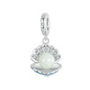 S925 Sterling Silver Ocean Style Luminous Shell Pendant DIY Beading(SCC2749)
