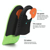 1 Pair 068 Sports Shockproof Massage Arch Of Foot Flatfoot Support Half Insole Shoe-pad, Size:M (255-260mm)(Green Orange)