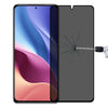 Full Cover Anti-peeping Tempered Glass Film For Xiaomi Redmi K40 / K40S