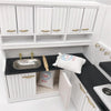 3 PCS 1:12 mini Doll House Kitchen Decoration Flour Bag and Rolling Pin shooting Props Pocket Miniature Food Play