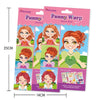 Face Changing Stickers Early Learning DIY Puzzle Stickers Toys(Princess)