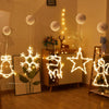 Christmas Decoration LED Sucker Festive Atmosphere Hanging Light(Stars)