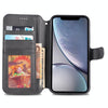 For iPhone XR AZNS Calf Texture Magnetic Horizontal Flip PU Leather Case with Holder & Card Slots & Photo Frame(Black)