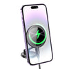 BOROFONE BH218 Star Metal Ring Magnetic Wireless Fast Charging Car Holder(Metal Grey)