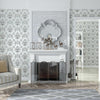 3D Pattern Wallpaper Damascus Self-Adhesive Wallpaper Non-Woven Embossed Deep Embossed Background Wall Paper, Specification: 0.53 x 3m(22103)