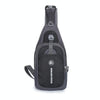 WEIKANI Single Shoulder Diagonal Mini Chest Bag Outdoor Sports Bag(Black)