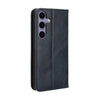 For Samsung Galaxy S24 FE 5G Magnetic Buckle Retro Texture Leather Phone Case(Blue)