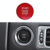 One-key Start Engine Stop Switch Button for Land Rover Range Rover Executive, Left Driving (Red)