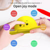 Double Expression Flip Dolls Octopus Silicone Unzip Toys, Height: 4.9cm(Red)