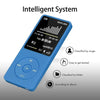 Fashion Portable LCD Screen FM Radio Video Games Movie MP3 MP4 Player Mini Walkman, Memory Capacity:4GB(Blue)