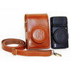 Full Body Camera PU Leather Case Bag with Strap for Ricoh GR / GRII / GRIII, Casio ZR1200 / ZR1500/ ZR2000/ ZR3500, ZR3600 / ZR3700 / ZR5500 (Brown)