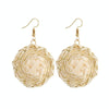 E2002-11 Hat Bamboo Vine Handmade Woven Earrings Bosomia Style Earrings