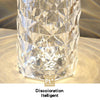 RGB Crystal Rose Atmosphere Table Lamp Bedroom Touch LED Decorative Night Light, Style: Remote Control Model
