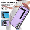 For Samsung Galaxy A16 5G CX01 Detachable Magsafe Magnetic Card Bag Phone Case(Light Purple)