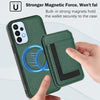 For Samsung Galaxy A23 4G / 5G CX01 Detachable Magsafe Magnetic Card Bag Phone Case(Peacock Green)