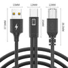 1m USB-C / Type-C to MIDI + USB Sound Card Audio Connection Sync Charging Cable(Black)