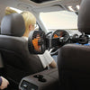 F6207 Car Rear Seat Zip Lock USB Double Head Fan, Model: Cigarette Lighter with USB