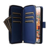 For Samsung Galaxy A24 Nine-card Slots Zipper Wallet Bag Leather Phone Case(Blue)