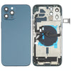 iPhone 12 Pro Max Blue Back Cover Assembly with Wireless Charging