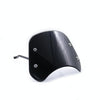 DF016-C Motorcycle Front Windshield for Benelli Leoncino Trail 500(Black)
