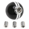 Universal Vehicle Ball Shape Modified Resin Shifter Manual 5-Speed Gear Shift Knob(Black White)