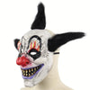 Halloween Festival Party Latex Wizard Clown Frightened Mask Headgear, with Hair