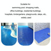 30x30cm Bathroom Floor Mats Non-slip Hydrophobic PVC Hollow Dirt-resistant Foot Mats(Navy Blue)