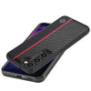 For Samsung Galaxy S25+ 5G LC.IMEEKE 3 in 1 Carbon Fiber Texture Shockproof Phone Case(Black)