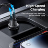 JOYROOM JR-CCN06 30W Dual PD Type-C Mini Metal Car Charger(Black)