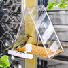 Acrylic Bird Cage, Transparent Triangle Feeder, Small Birds