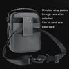 WEPOWER Men Shoulder Bag Waterproof Outdoor Multi-Functional Waist Bag Casual Versatile Crossbody Bag(Grey)
