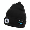 Outdoor Night Running Night Fishing LED Light Illumination Bluetooth 5.0 Knitted Hat (Black)
